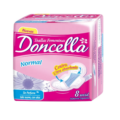 Toallas femeninas x8uds - Doncella