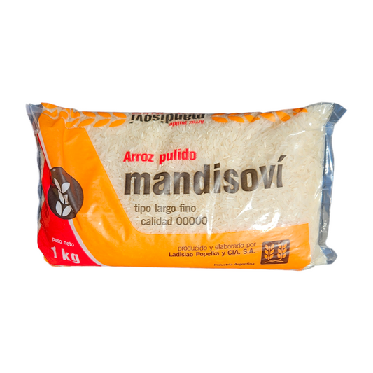 Arroz largo fino x1kg - Mandisovi