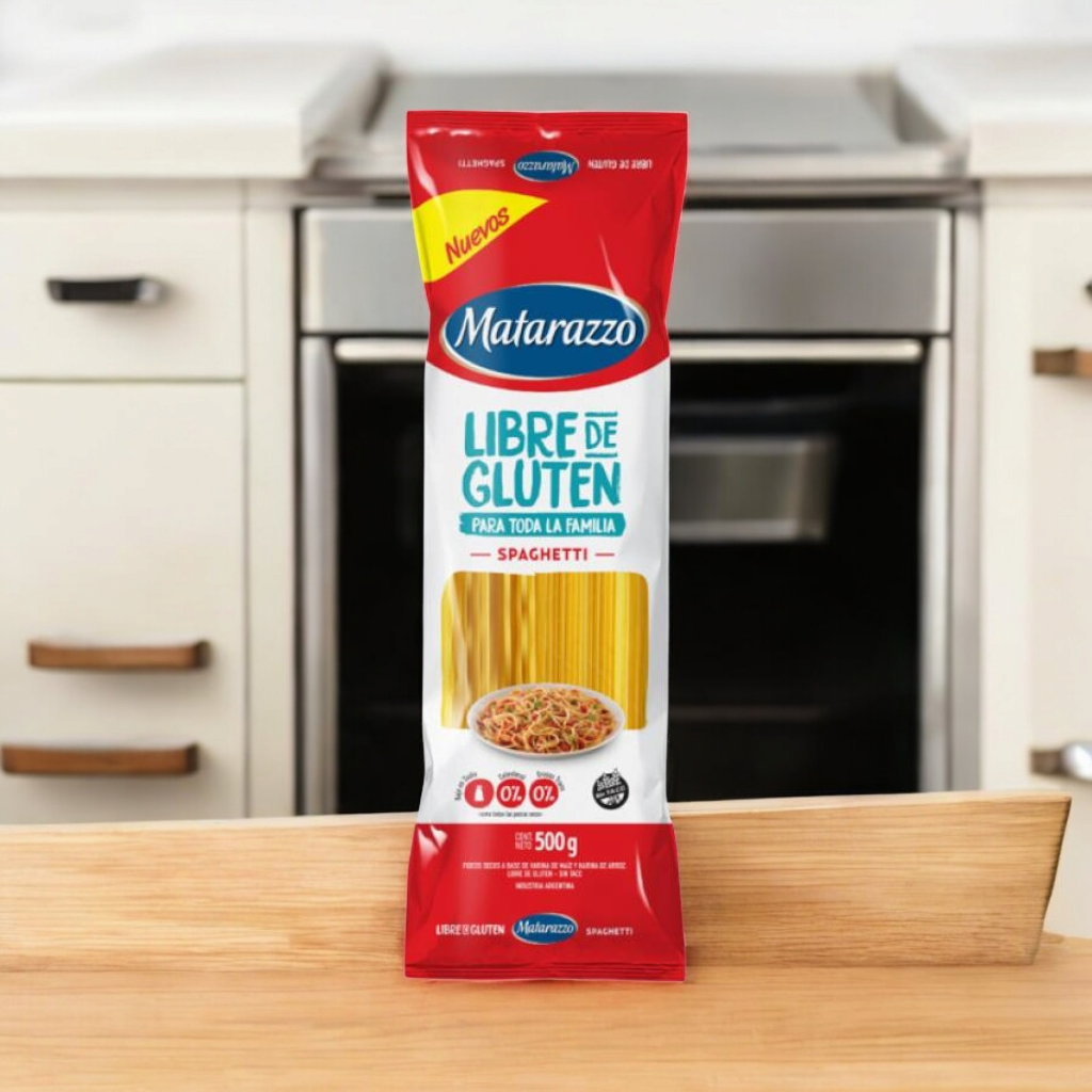 Fideos Spaghetti Libre de Gluten x500g - Matarazzo