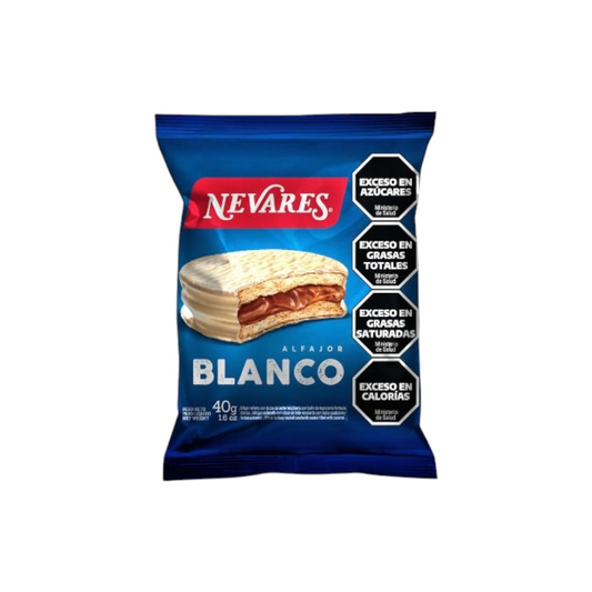 Alfajor simple blanco x40gr - Nevares