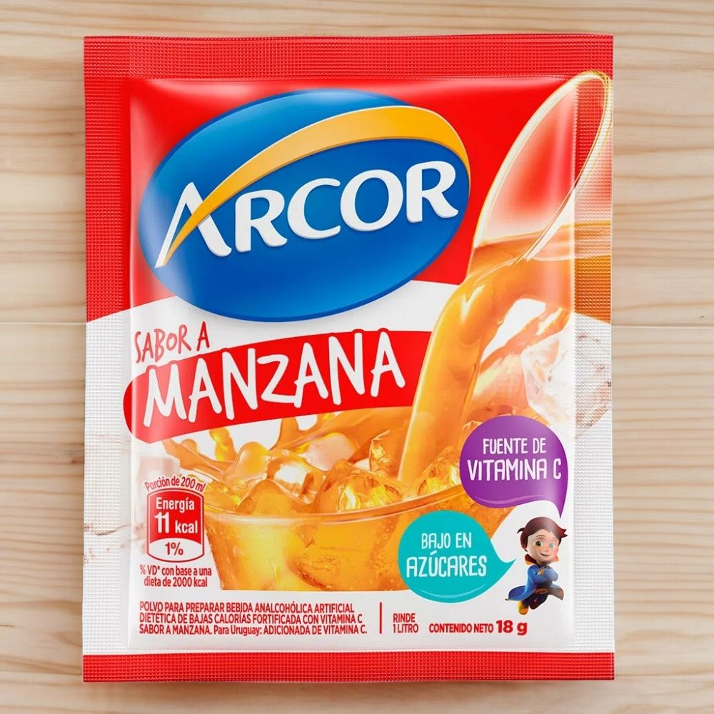 Jugo en Sobre de Manzana x18gr - Arcor