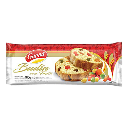 Budín con frutas x180gr - Gaona