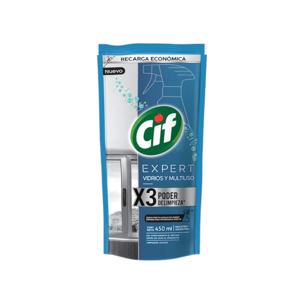 Limpiador vidrios x450ml Doypack - CIF