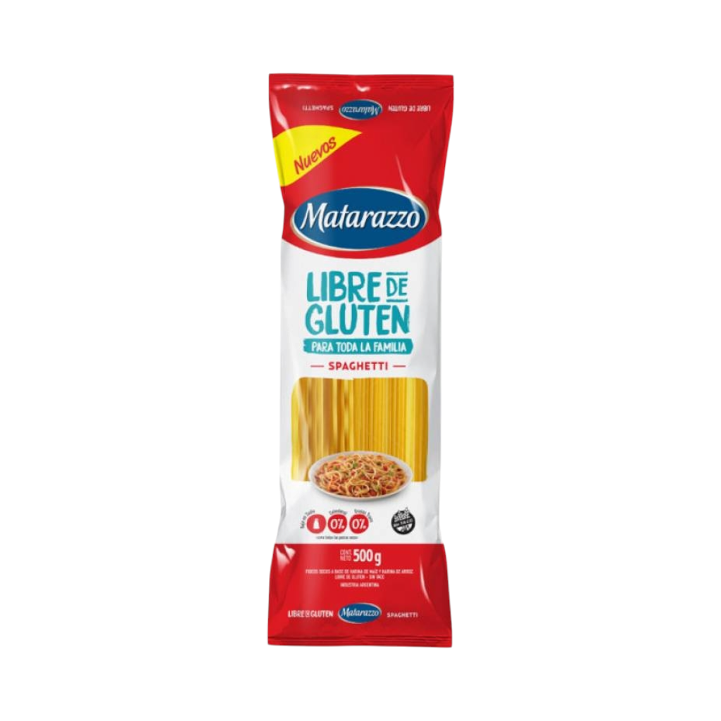 Fideos Spaghetti Libre de Gluten x500g - Matarazzo