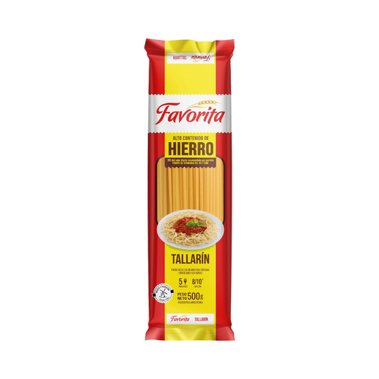 Fideos Tallarín x500gr - Favorita