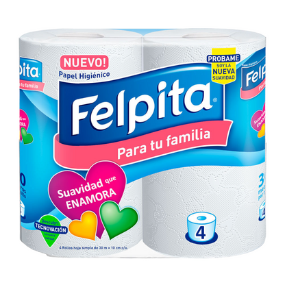 Papel higiénico x4 x30mt - Felpita